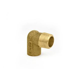 Cotovelo 90º Macho em Latão Sem Solda Ramo 22x3/4 Forusi