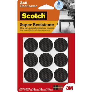 Protetor Antideslizante Preto Redondo G Scotch 3M