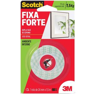 Fita Fixa Dupla Face Cozinha Scotch 24MMX1,5M 3M