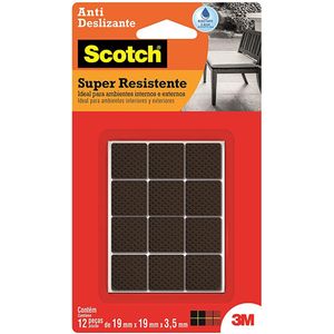 Protetor Antideslizante Preto Quadrado P Scotch 3M