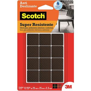 Protetor Antideslizante Preto Quadrado M Scotch 3M