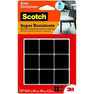 Protetor Antideslizante Preto Quadrado G Scotch 3M