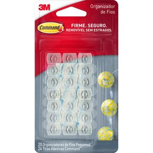 Organizador de Fios Transparente Mini Command 3M