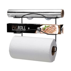 Organizador Para 3 Rolos Cook Home Preto Arthi