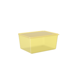 Pote Basic Translúcido S/ Grade Amarelo Soft 2,2l Coza