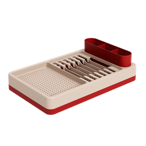 Escorredor de Louça Flat Vermelho Bold Coza