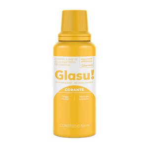 Corante Amarelo 50ml Glasu