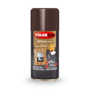 Tinta Spray Colorgin Metallik Interior Na Medida Bronze 190ml Sherwin Williams