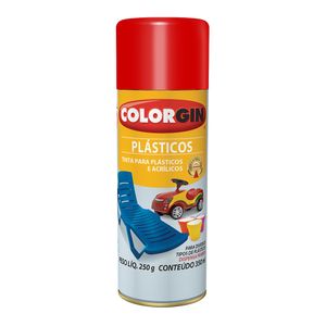 Tinta Spray Colorgin Plástico Vermelho Malagueta Brilhante 350ml Sherwin Williams