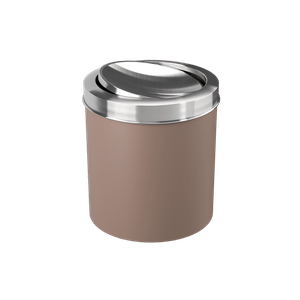 Lixeira Basic Inox Basculante 5,4L Warm Gray Coza