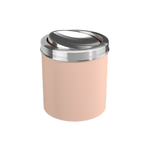 Lixeira Basic Inox Basculante 5,4L Rosa Blush Coza