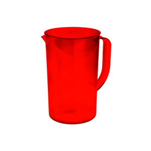 Jarra Casual Com Tampa 1L Vermelho Coza