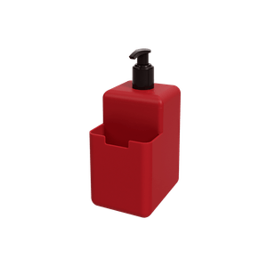 Dispenser Single 500ml Vermelho Bold Coza