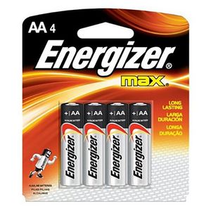 Pilha Max Pequena AA4 1x4 Energizer