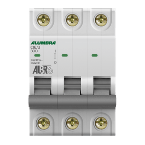 Disjuntor C 3X16 DIN Alumbra