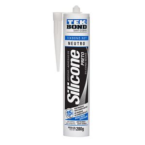 Silicone Neutro Preto 280g Tek Bond