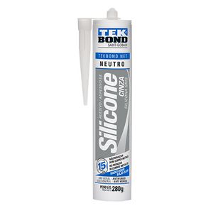 Silicone Neutro Cinza 280g Tek Bond