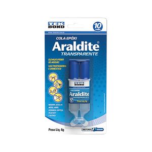 Adesivo Araldite Transparente Seringa/Blister 6g Tek Bond