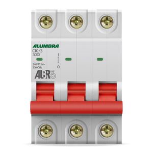 Disjuntor C 3X10 DIN Alumbra