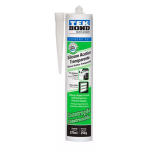 Silicone Acético Multiuso Transparente 270ml/256g Tek Bond
