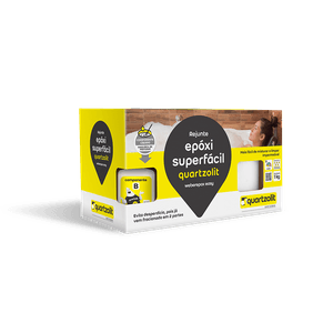 Rejunte Epóxi Superfácil Cinza Platina 1kg Quartzolit