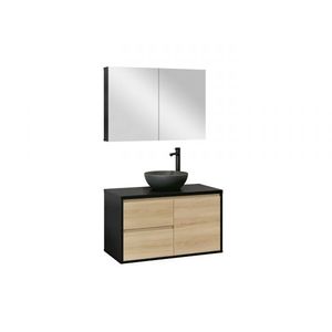 Gabinete Industry 80 Preto/Natural Astral Design