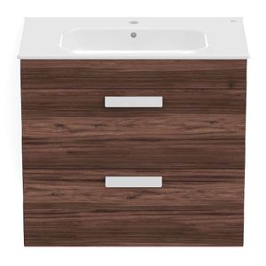 Gabinete C/ Lavatório 80x45 Debba Castanhe Roca
