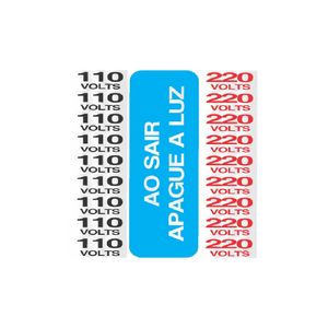 Placa Alumínio 110/220V 15x15 Sinalize