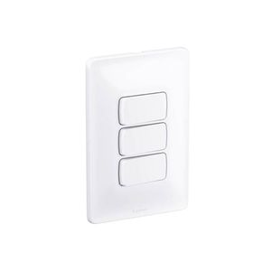 Conjunto 3 Interruptores Simples Zeffia 4x2 10A Pial