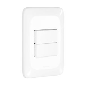 Conjunto 1 Interruptor Simples 1 Interruptor Paralelo Pop 4x2 10A Pial