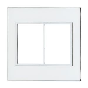 Placa 3+3 Postos Arteor 4x4 Mirror White Pial