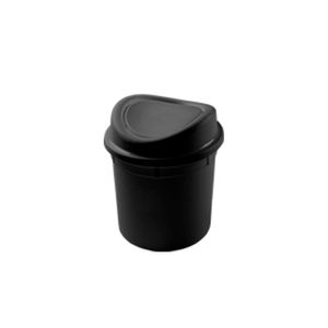 Lixeira Com Basculante Para Pia Preto 2,7L Plasvale