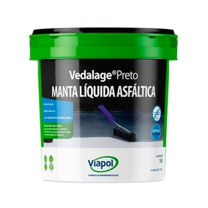 Impermeabilizante Manta Líquida Vedalage Preto 18L Viapol