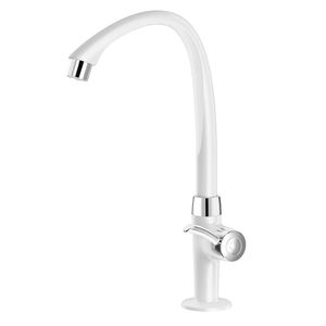 Torneira de Mesa Para Cozinha Linea Branco/Cromo Tigre