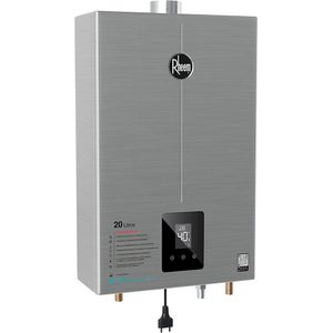 Aquecedor de Passagem a Gás Digital 20L GLP Inox Rheem