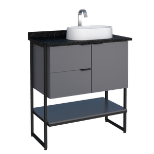 Toucador Com Granito Nilo Cinza Cozimax