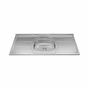 Pia Aço Inox 120x53 Concreto Ghel Plus