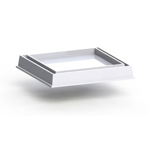 Ralo Linear Invisível C/ Adaptador Branco 18X18 GDA