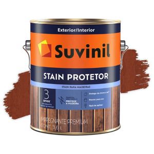 Verniz Stain Protetor Acetinado Mogno 3,6L Suvinil