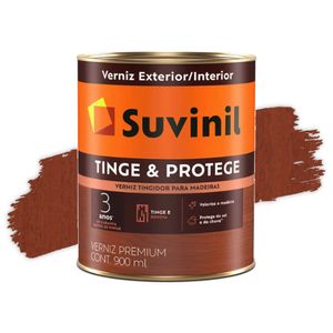 Verniz Tinge e Protege Brilhante Mogno 0,9L Suvinil