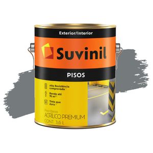 Tinta Acrílica Para Piso Fosco Cinza 3,6L Suvinil