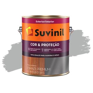 Tinta Esmalte Cor e Proteção Brilhante Alumínio 3,6L Suvinil