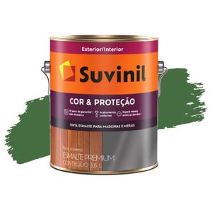 Tinta Esmalte  Cor e Proteção Brilhante Verde Folha 3,6L Suvinil