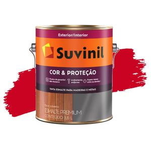Tinta Esmalte Cor e Proteção Brilhante Vermelho 3,6L Suvinil