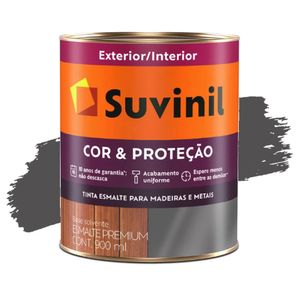 Tinta Esmalte Cor e Proteção Fosco Grafite Escuro 900ml Suvinil