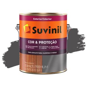 Tinta Esmalte Cor e Proteção Fosco Grafite Escuro 3,6L Suvinil