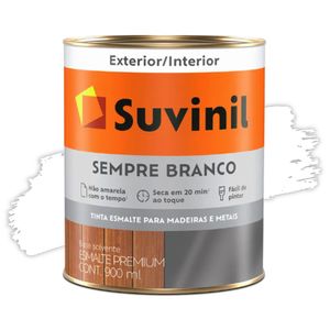 Tinta Esmalte Brilhante Sempre Branco 900ml Suvinil