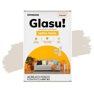 Tinta Acrílica Muda Fácil Algodão Egipcio Fosco 18L Glasu