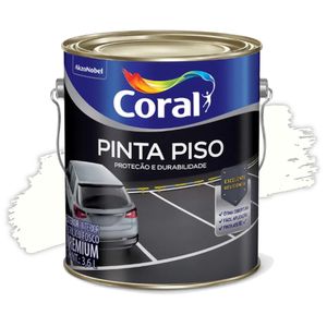 Tinta Acrílica Premium Pinta Piso Branco 3,6L Coral