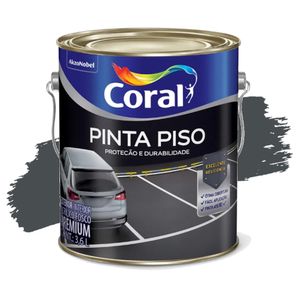 Tinta Acrílica Premium Pinta Piso Cinza Escuro 3,6L Coral